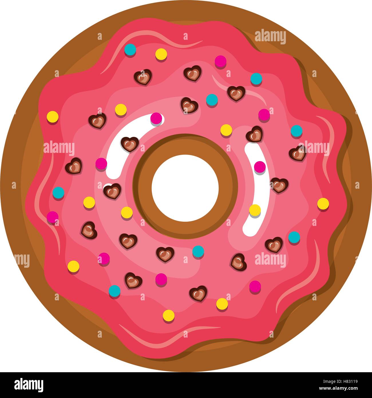 delicious sweet donuts icon vector illustration design Stock Vector ...