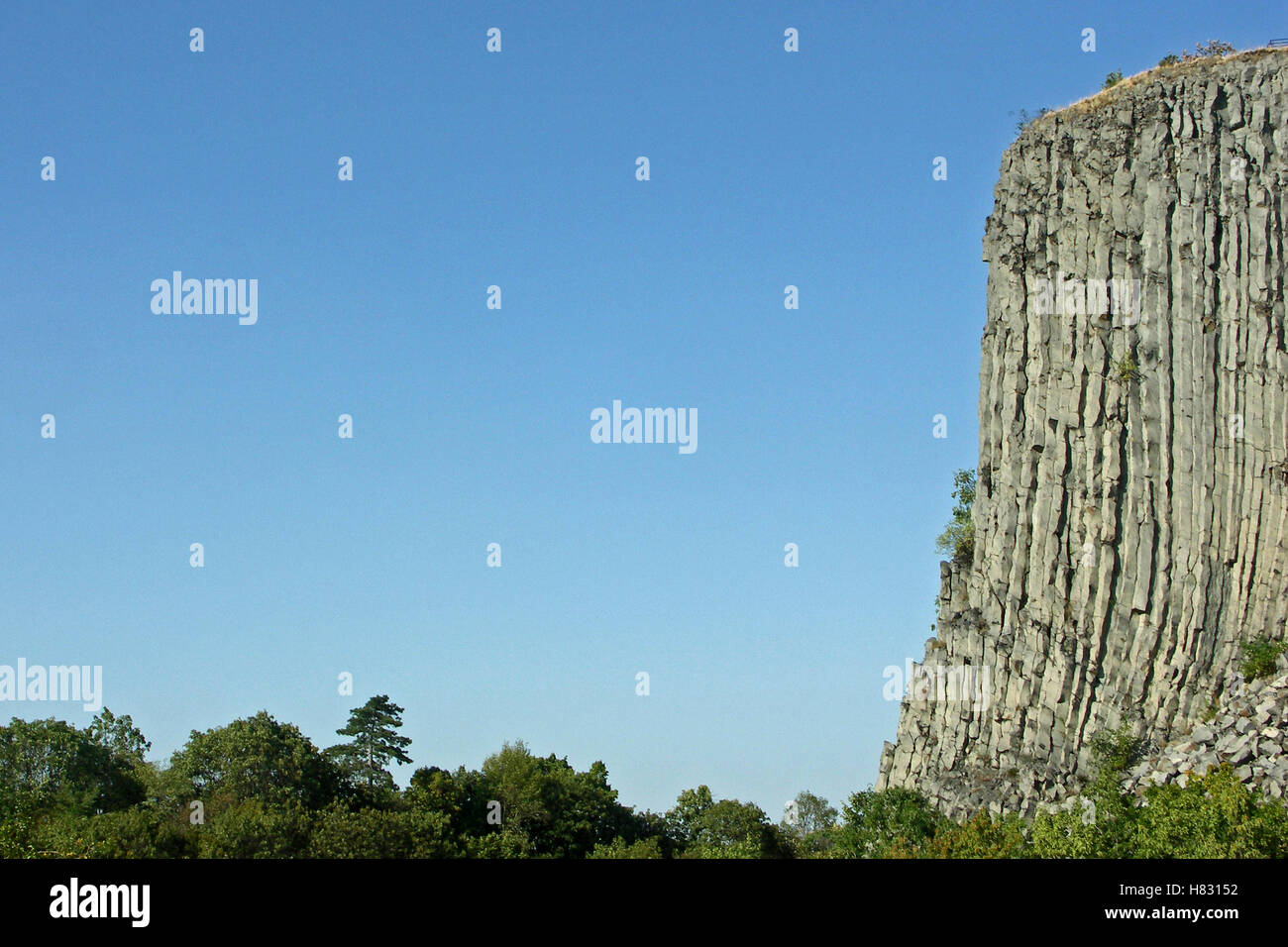 Basalt columns in Kali Basin, Balaton Uplands National Park, Hungary