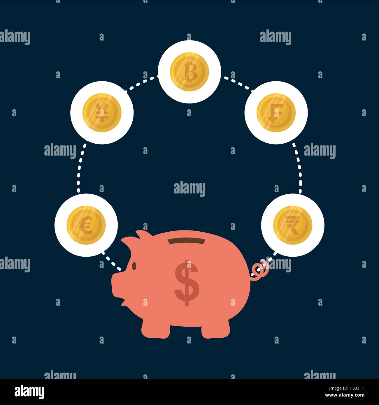 money saving and investment icon vector illustration graphic design ...