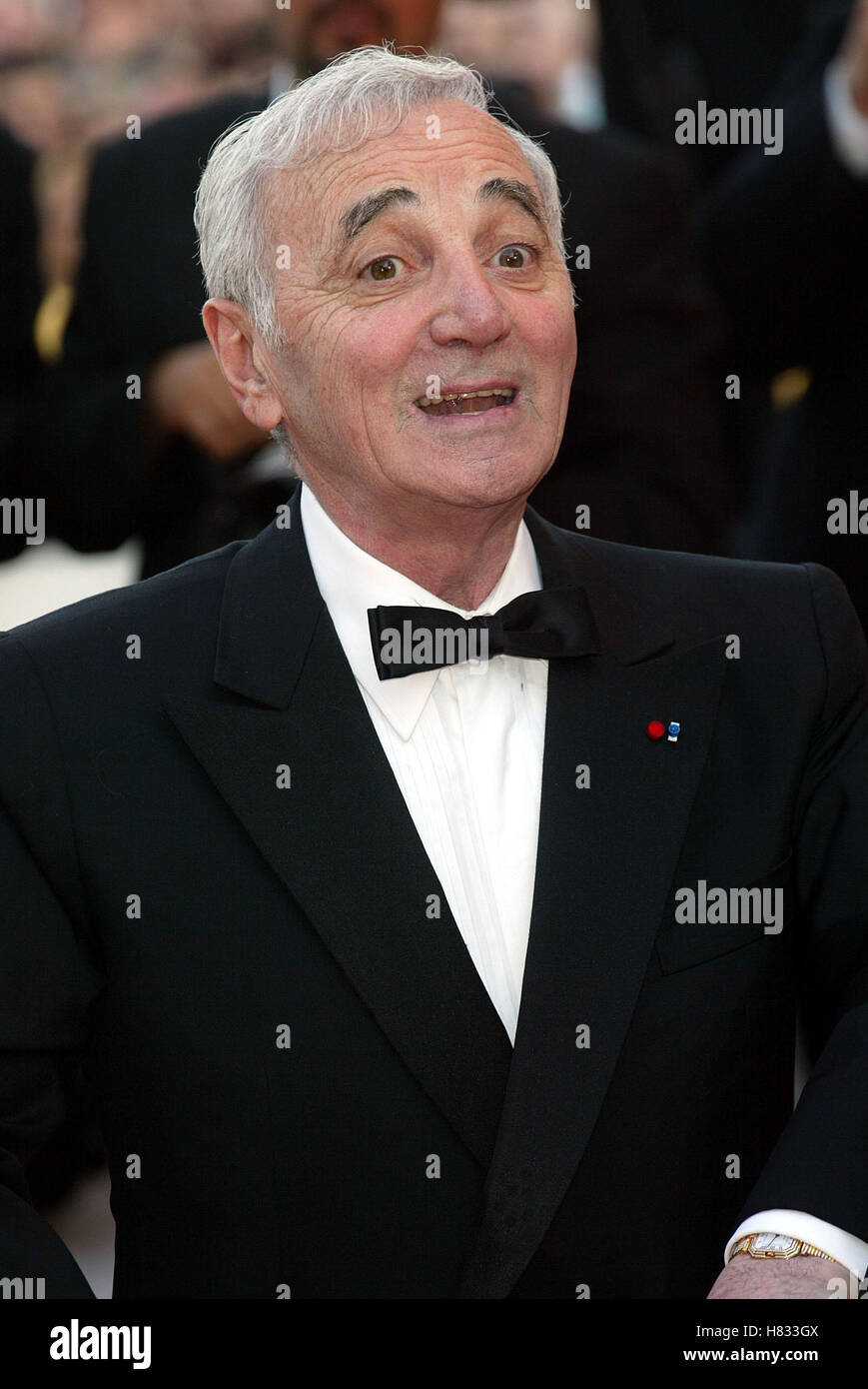CHARLES AZNAVOUR CANNES FILM FESTIVAL 2002 CANNES FILM FESTIVAL CANNES ...