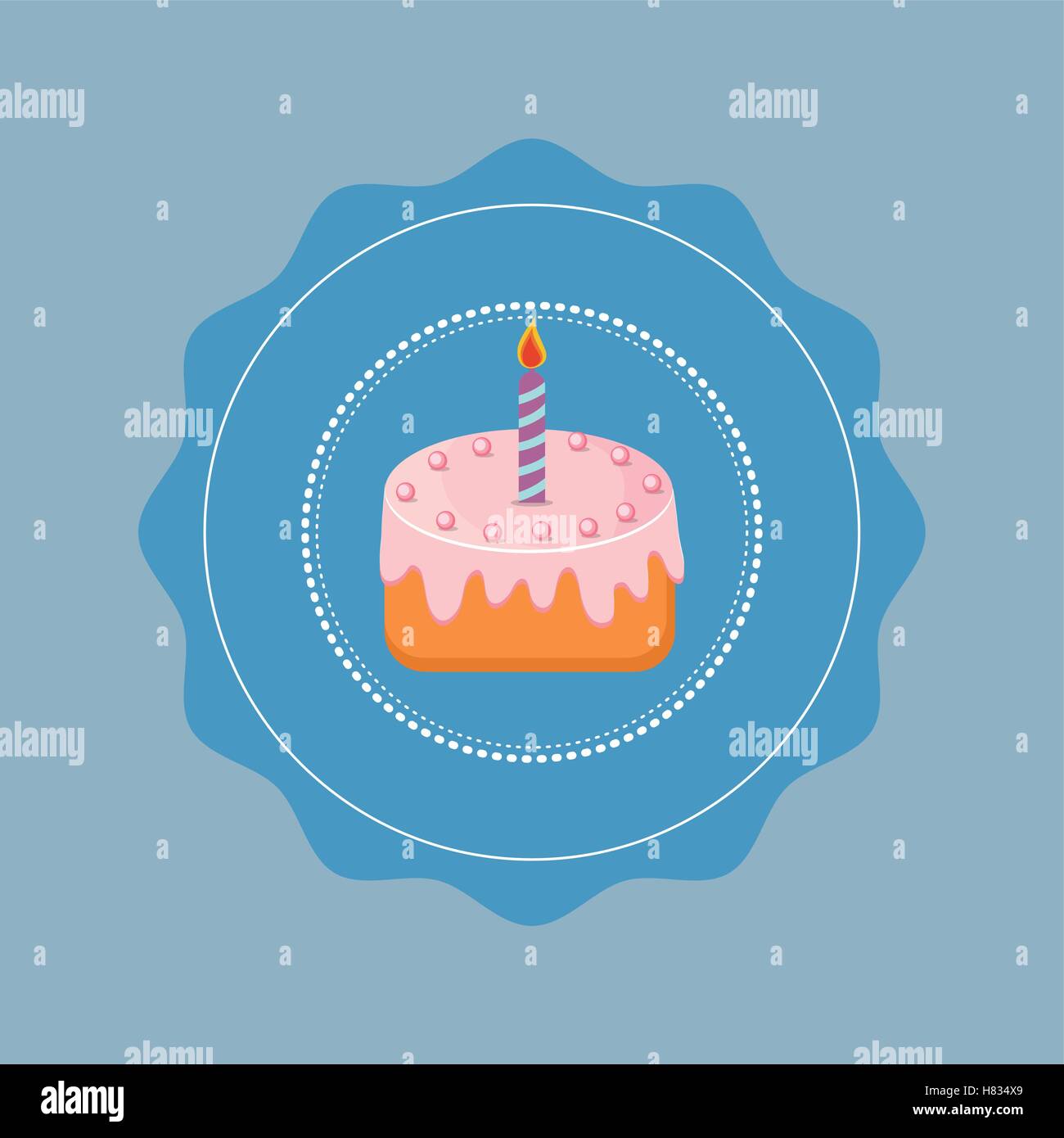 Delicious Cake and dessert icon vector illustration graphic design ...