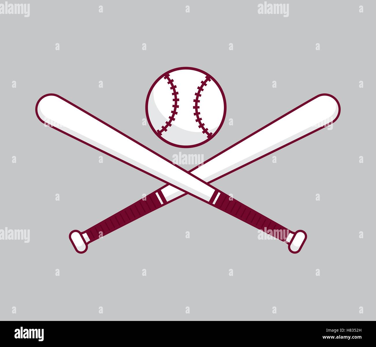 baseball bat ball icon vector illustration graphic design Stock Vector ...