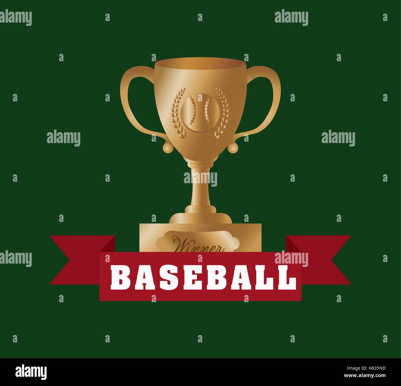 baseball championship cup icon vector illustration graphic design Stock ...