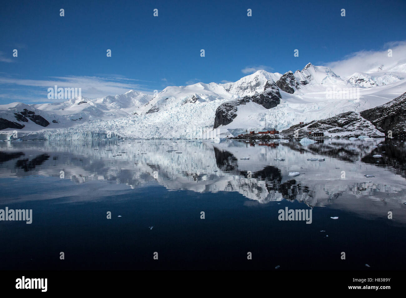 Research station, Almirante Brown, Paradise Bay, Antarctic Peninsula, Antarctica Stock Photo Alamy