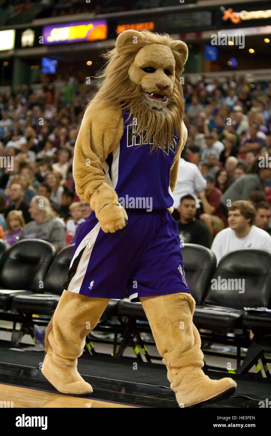 October 23, 2009; Sacramento, CA, USA;  The Sacramento Kings mascot during the third quarter against the Utah Jazz at the ARCO Arena.  The Jazz won 95-85. Stock Photo