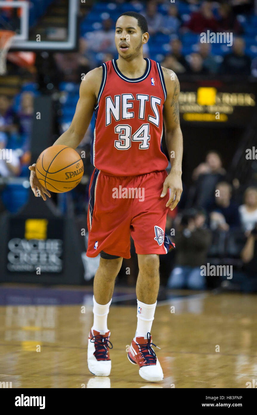 November 27, 2009; Sacramento, CA, USA; New Jersey Nets guard Devin Harris  (34) during the first quarter against the Sacramento Kings at the ARCO  Arena. Sacramento defeated New Jersey 109-96 Stock Photo - Alamy