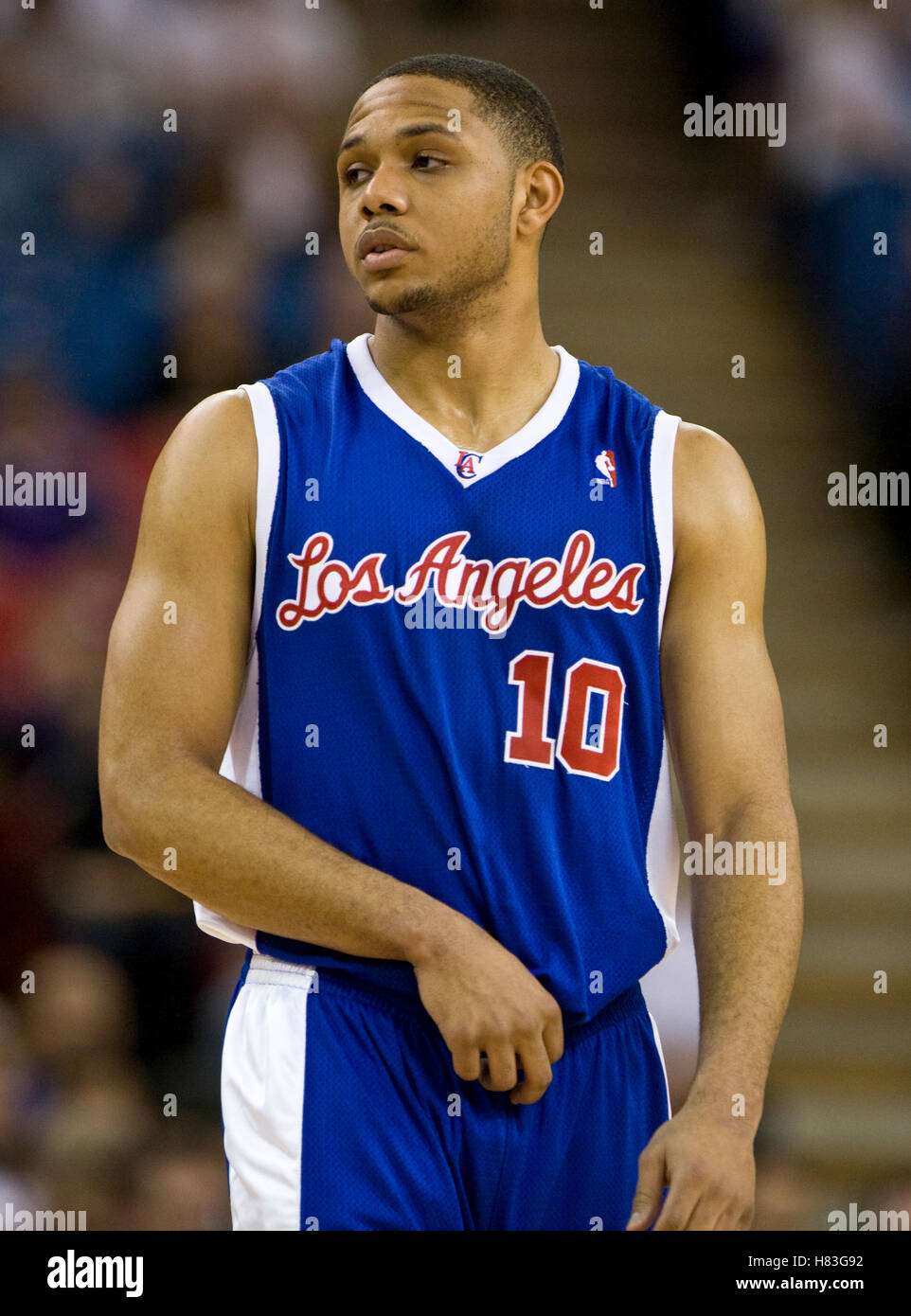 February 28, 2010; Sacramento, CA, USA; Los Angeles Clippers guard Eric