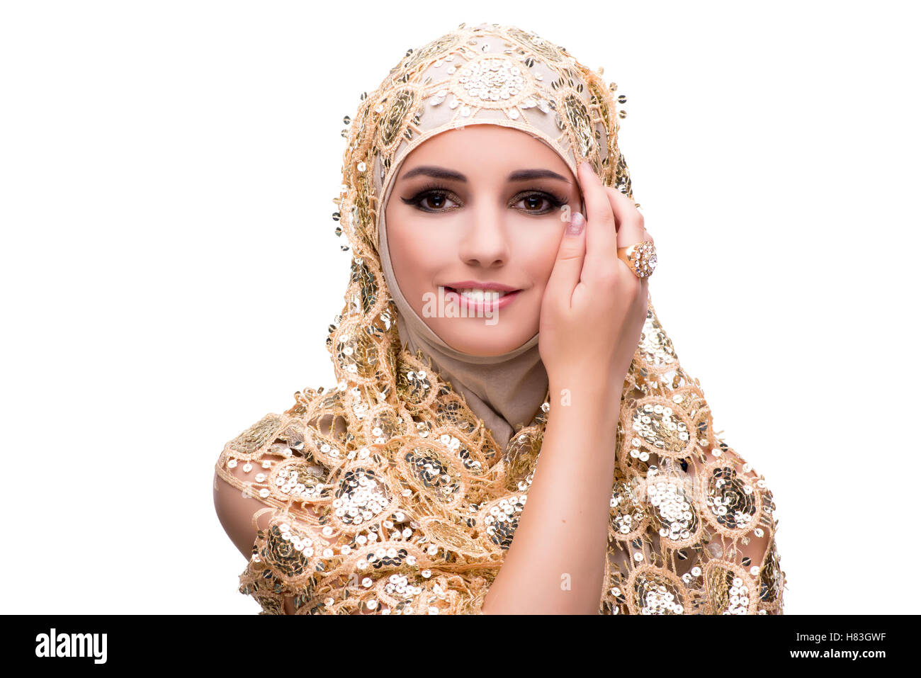 Putting on diamond necklace hi-res stock photography and images - Alamy