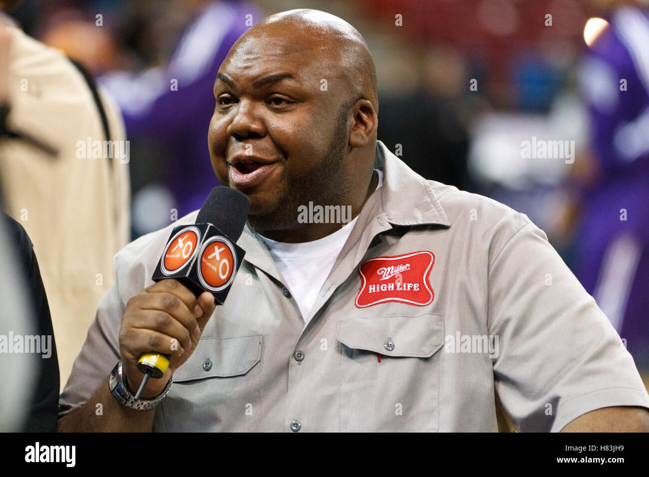 January 19, 2011; Sacramento, CA, USA;  Television commerical actor Windell Middlebrooks before the game between the Sacramento Kings and the Portland Trail Blazers at the ARCO Arena. Stock Photo