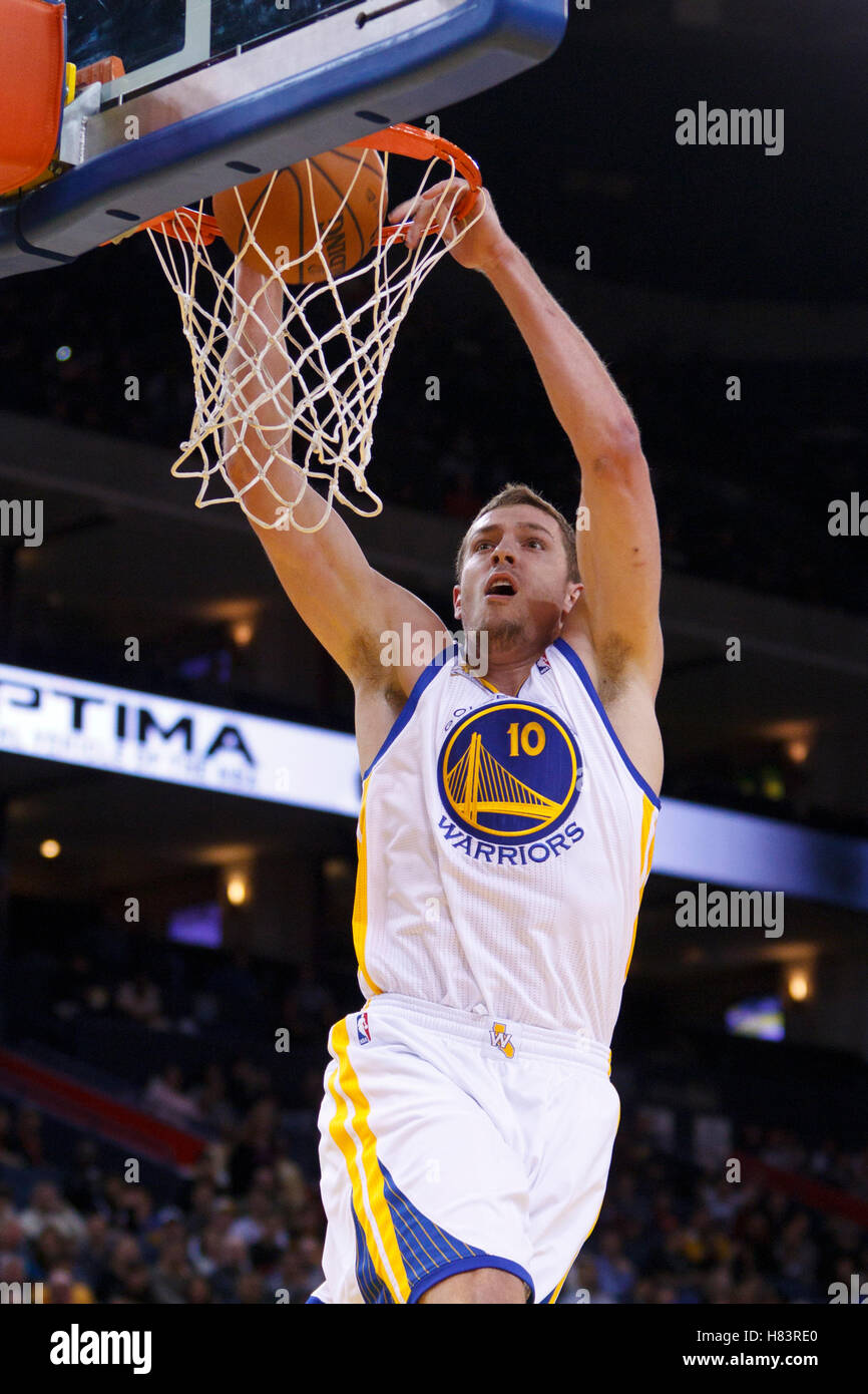 David Lee Warriors Dunk