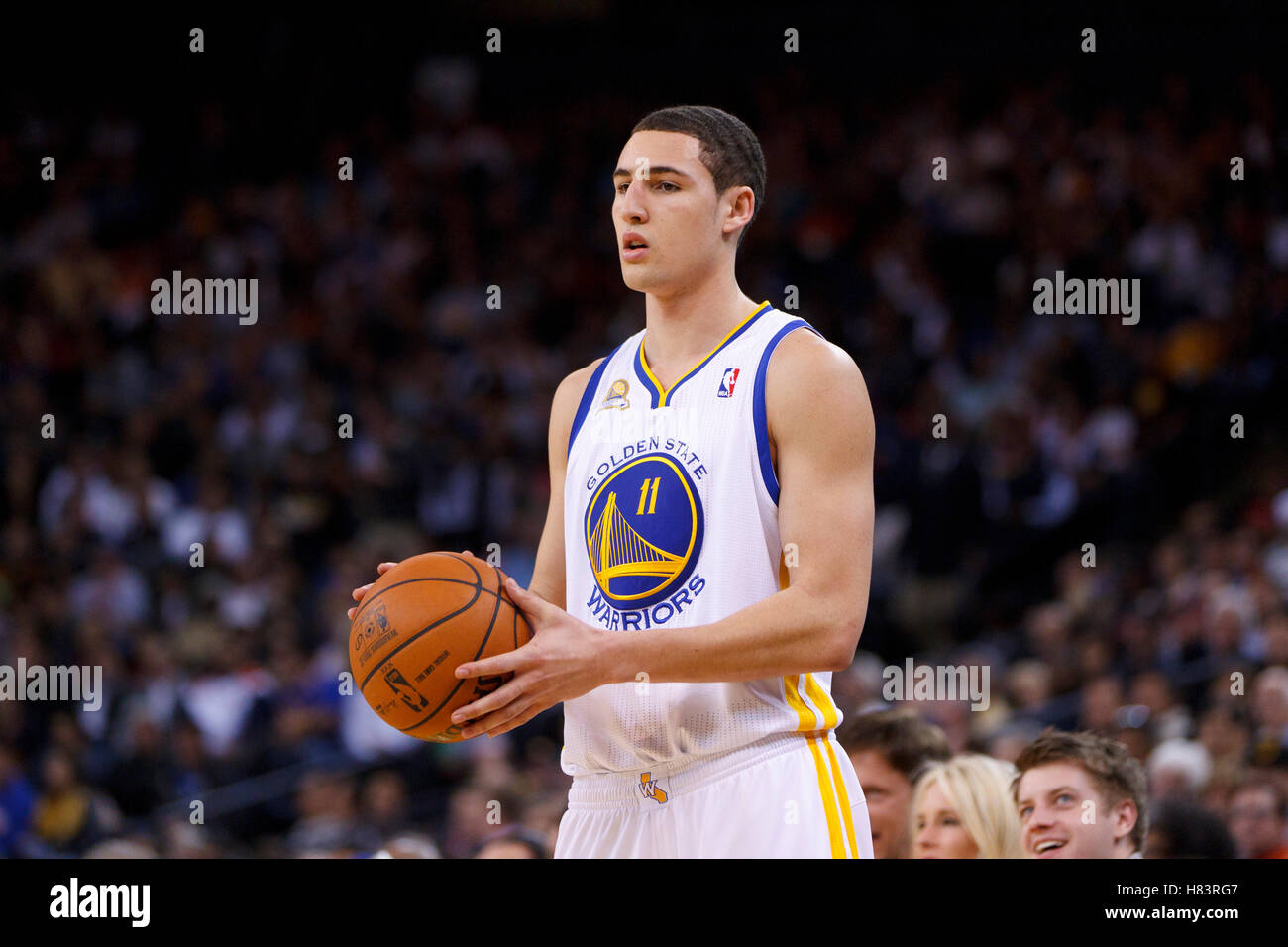 February 9, 2015: Golden State Warriors guard Klay Thompson (11