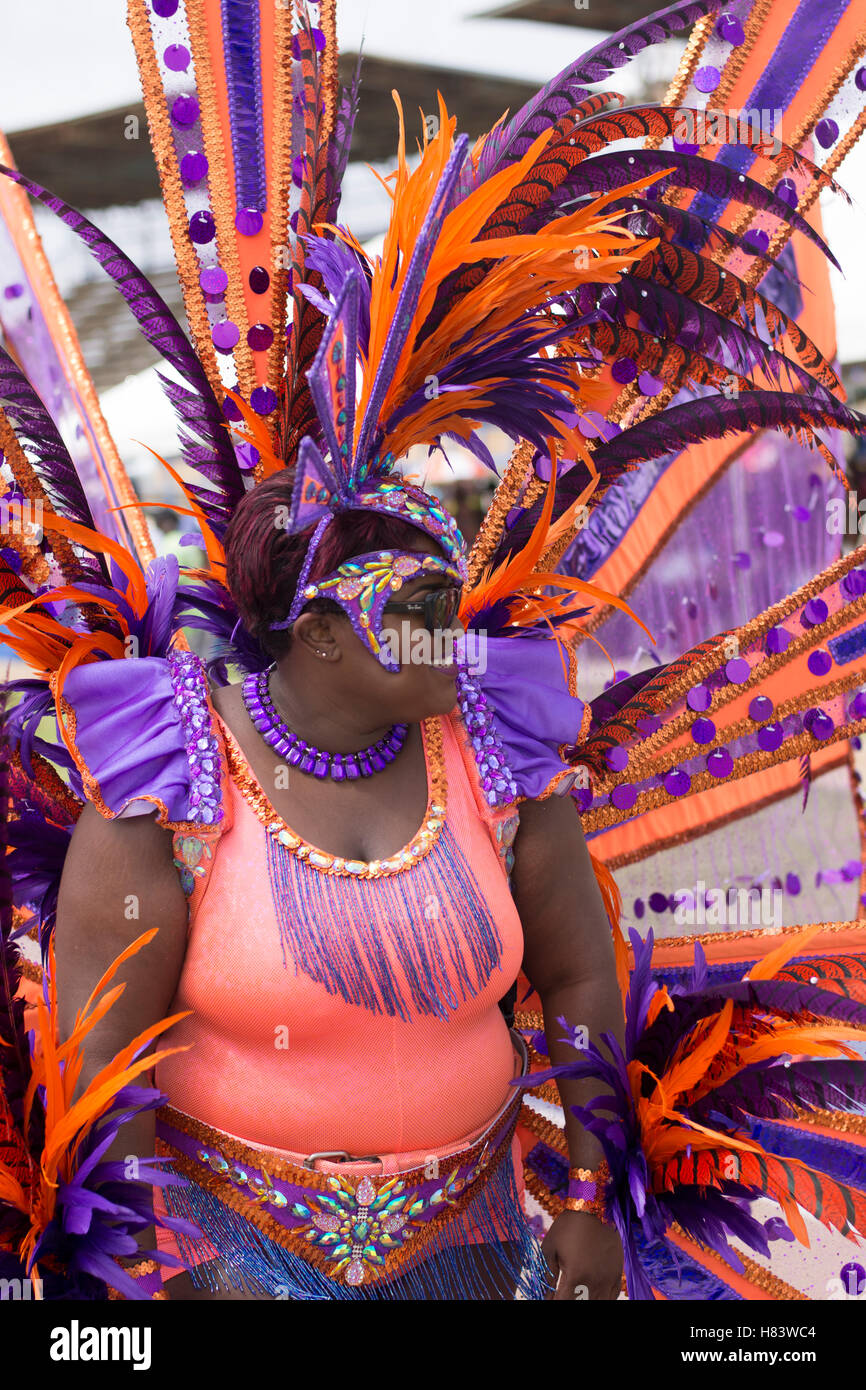 Barbados Crop Over Festival (Grand Kadooment 2016 in Barbados Stock