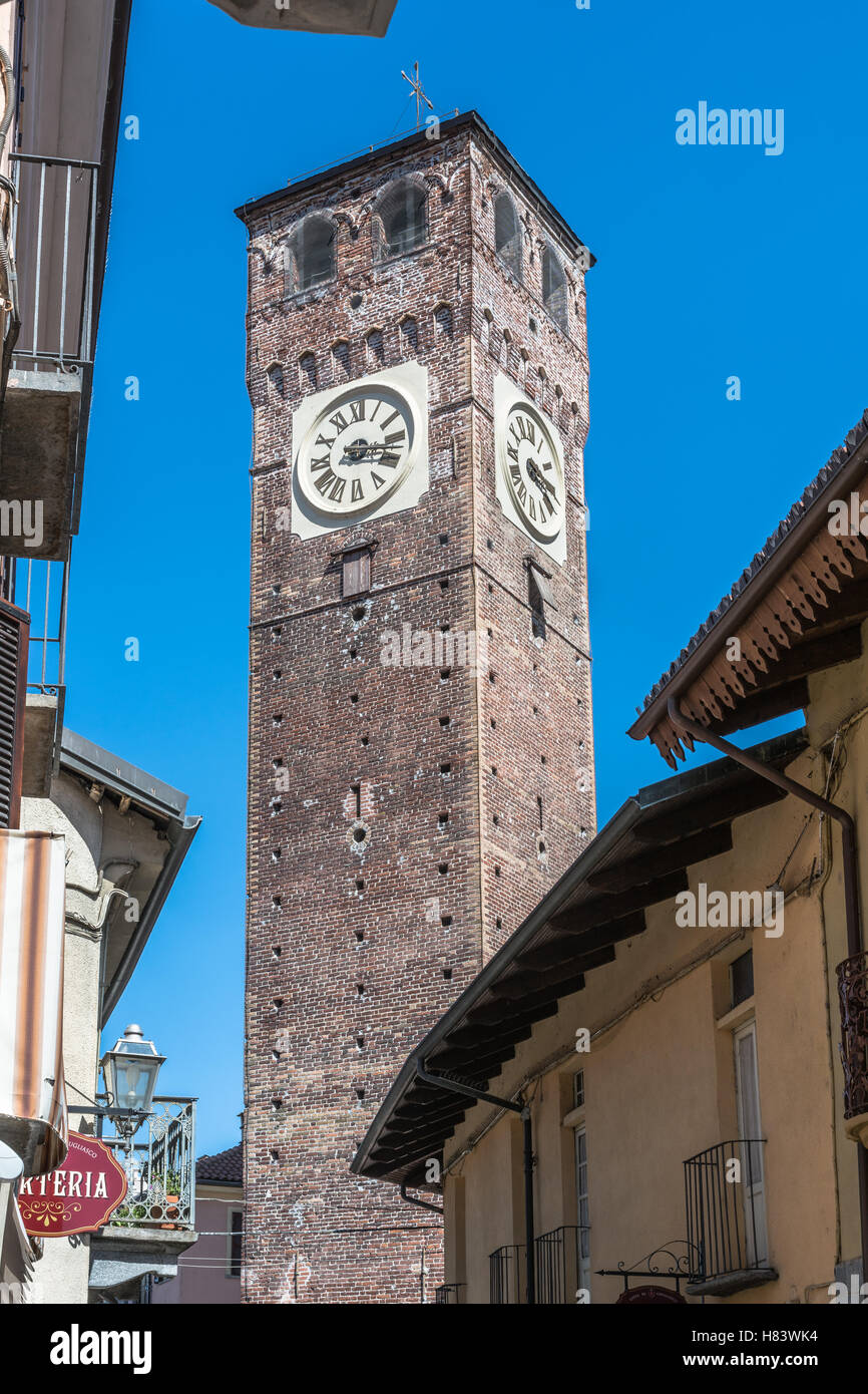 Civic Tower in Grugliasco, Turin, Italy Stock Photo