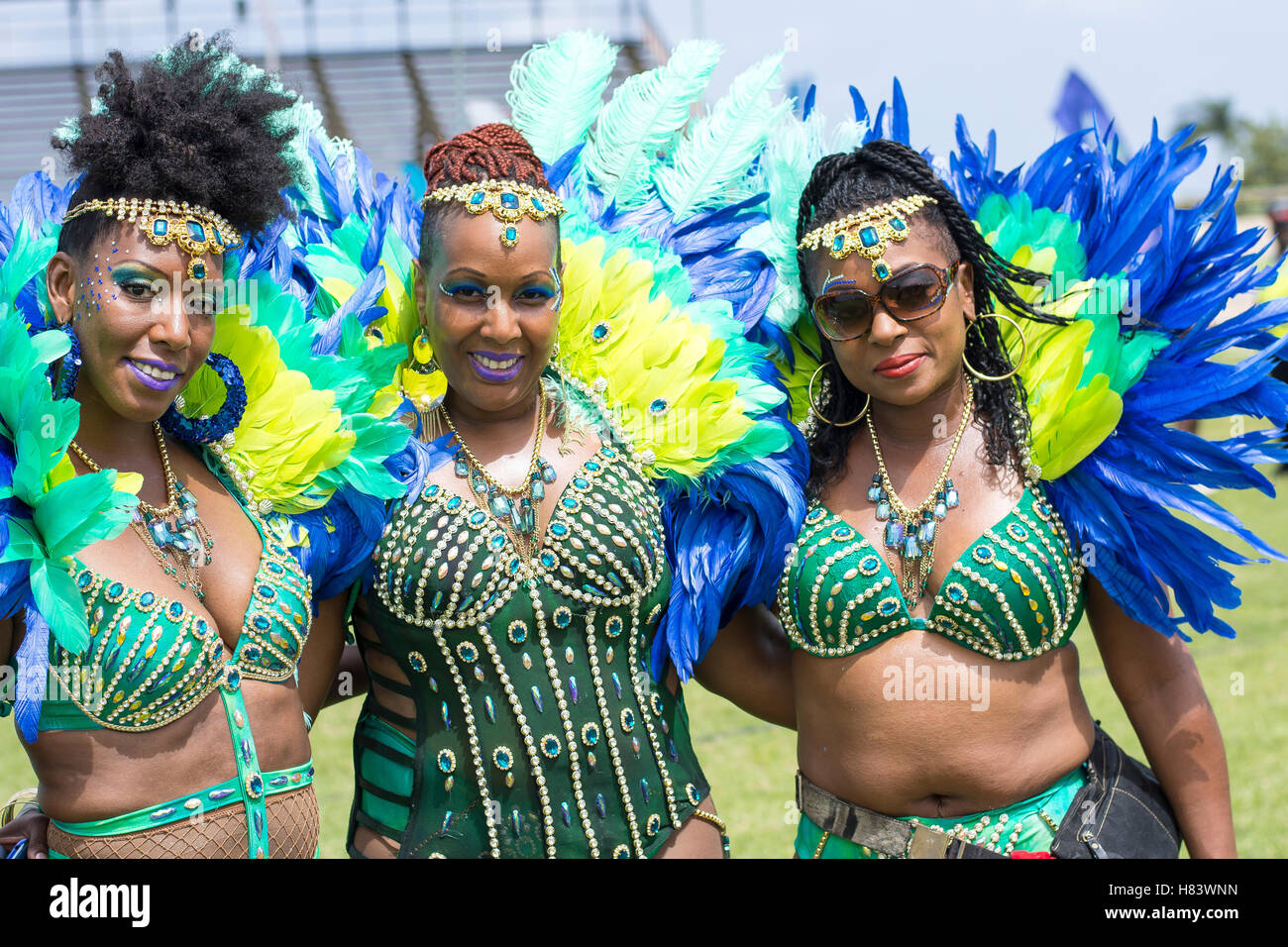 Barbados Crop Over Festival (Grand Kadooment 2016 in Barbados Stock