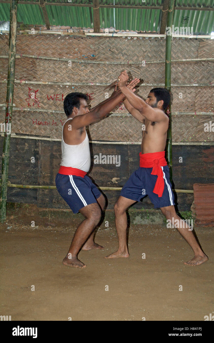 Kerala. Martial art of Kalaripayattu Stock Photo Alamy