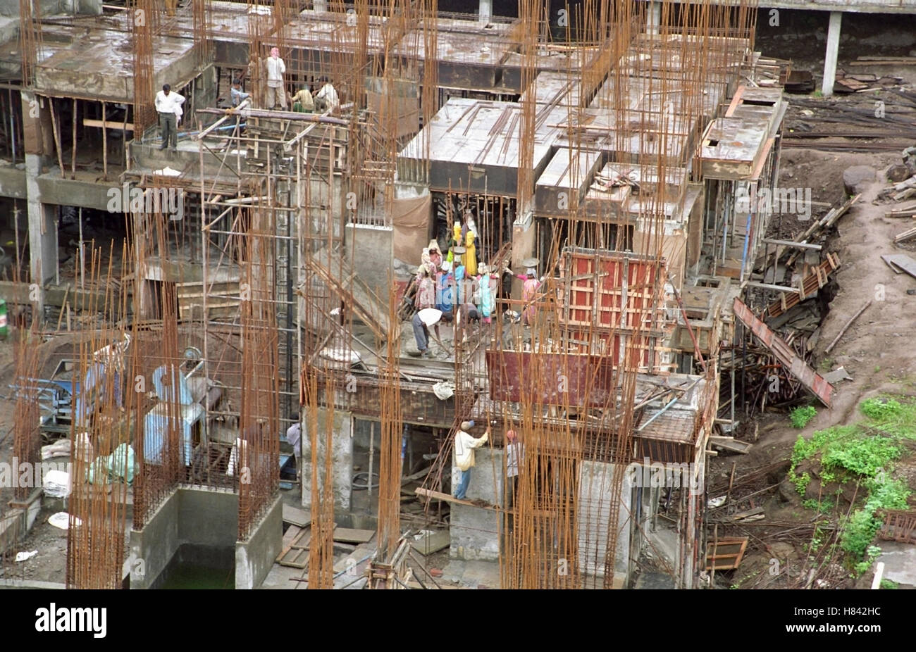 A construction site, Maharashtra, India Stock Photo Alamy