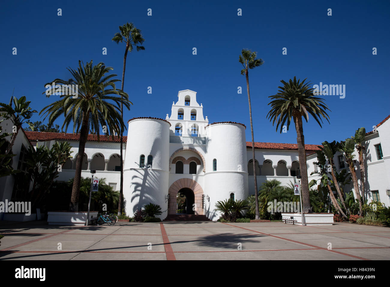 A building on the San Diego University Campus Stock Photo