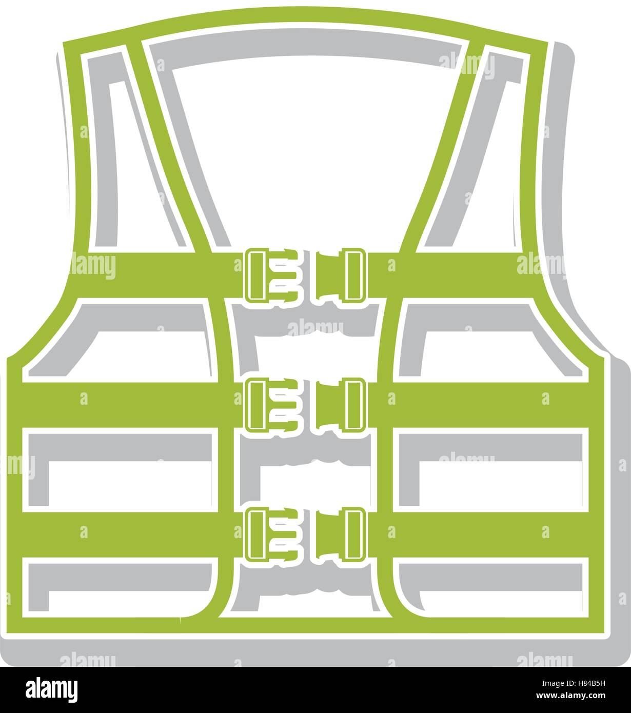 safety vest icon over white background. vector illustration Stock ...