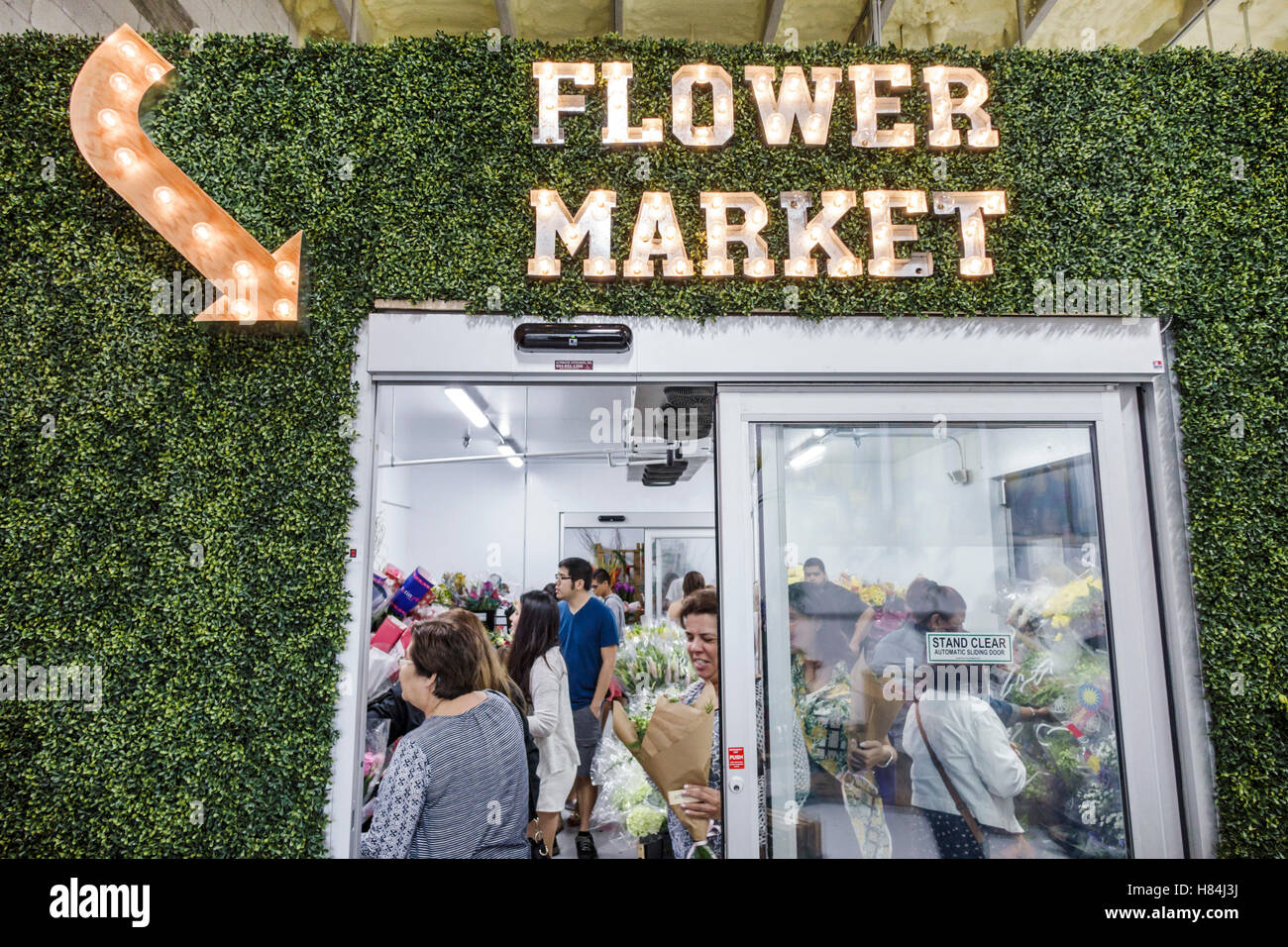 Miami Florida,Flower Market,sign,entrance,FL160925087 Stock Photo Alamy