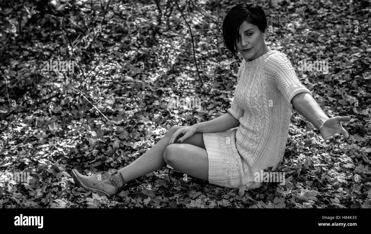 Beauty autumn Black and White Stock Photos & Images - Alamy
