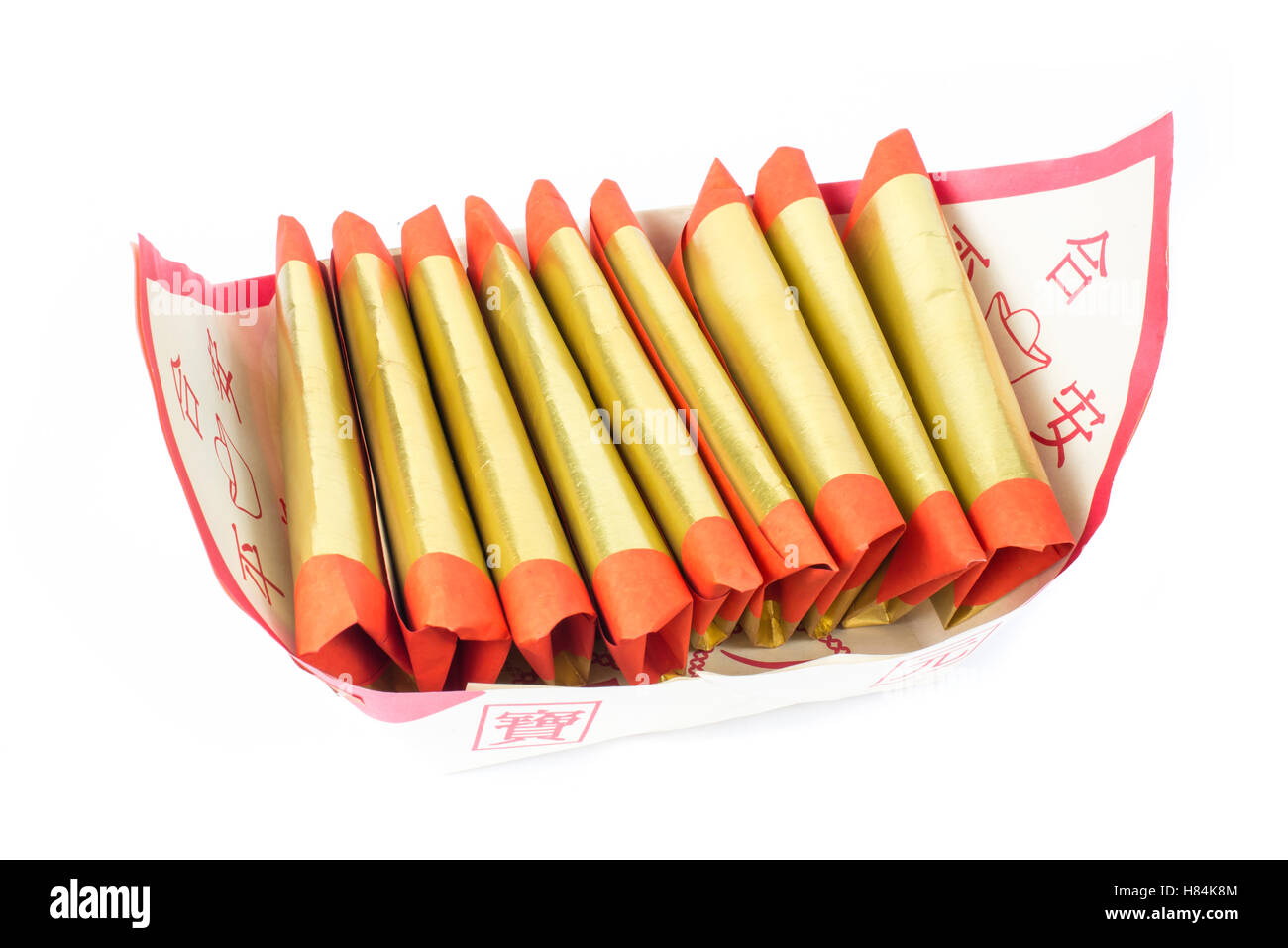 Silver paper, gold paper, joss paper for Chinese celebration with