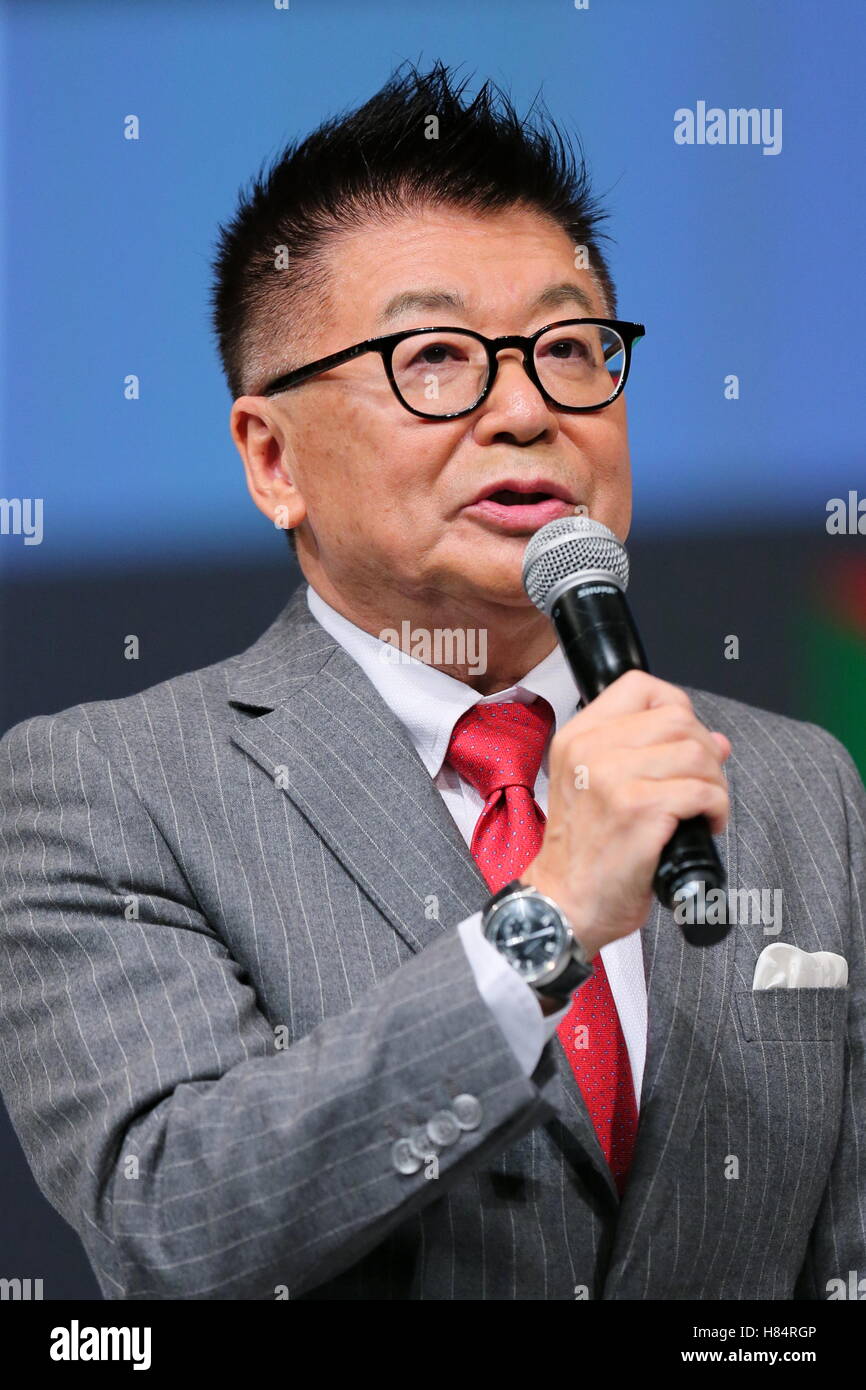 Japanese Freelance announcer Hiroshi Ikushima attends the award 