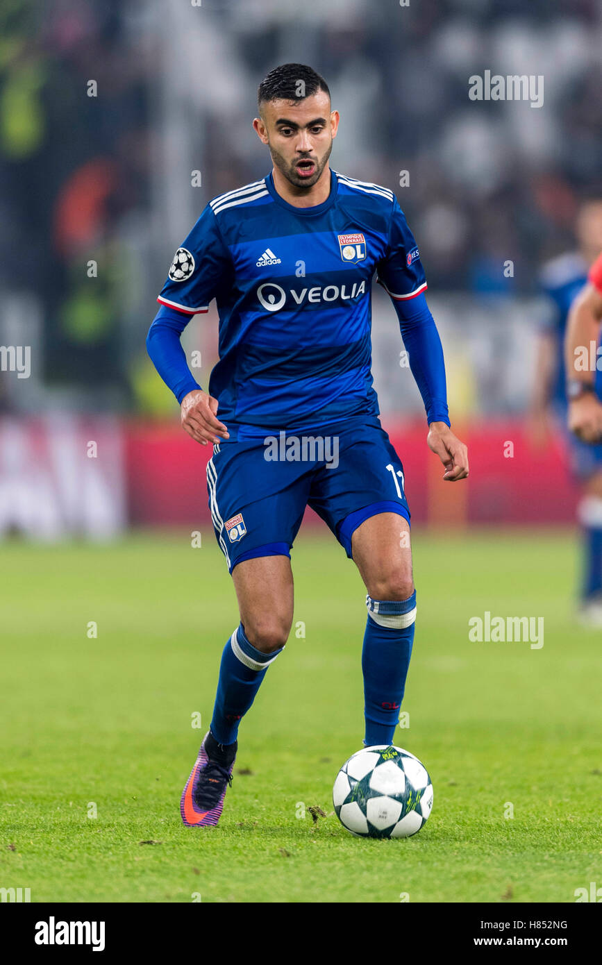 Rachid Ghezzal Lyon November 2 2016 Football Soccer Uefa Champions League Group H Match Between Juventus Fc 1 1 Olympique Lyonnais At Juventus Stadium In Torino Italy Photo Maurizio Borsari Aflo Stock Photo Alamy