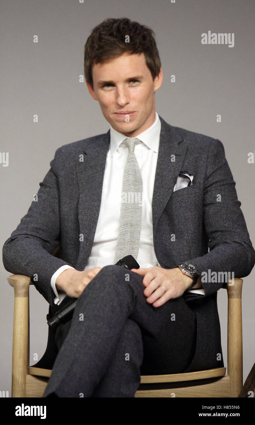 New York, USA. 9th November, 2016. Eddie Redmayne at Apple presents Meet the Cast of Fantastic Beasts and Where to Find Them at Apple Soho in New York .November 09, 2016. Credit:RW/MediaPunch Credit:  MediaPunch Inc/Alamy Live News Stock Photo