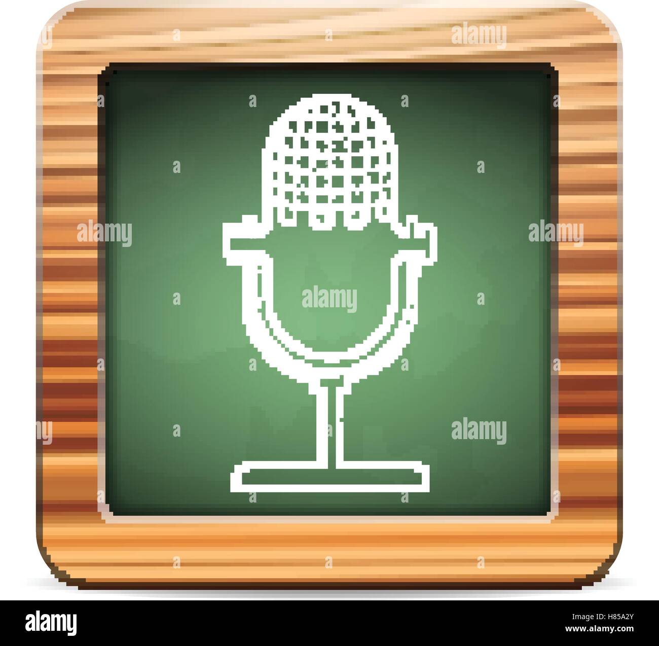 Microphone and blackboard Stock Vector Images - Alamy