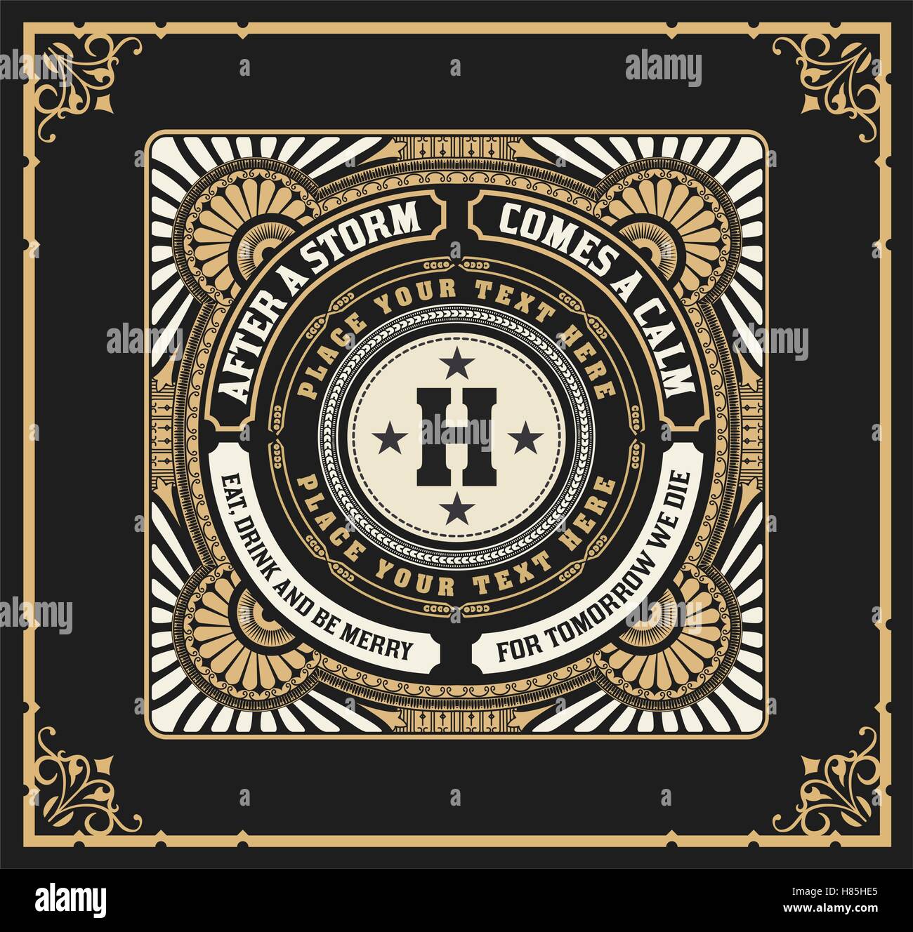 Old design with baroque frame Stock Vector Image & Art - Alamy