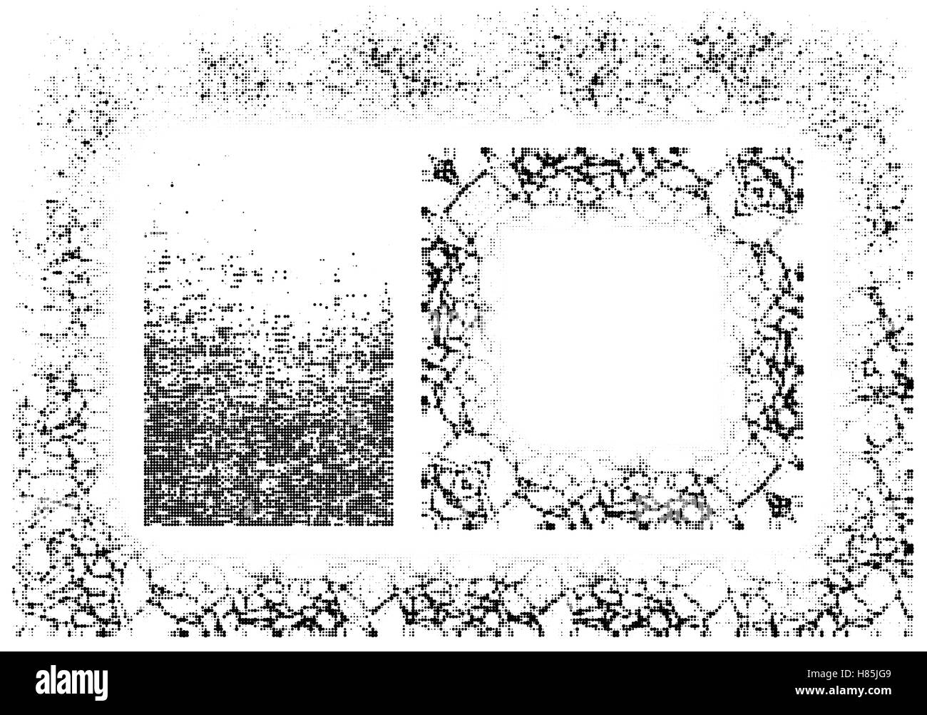 Frames set. Halftone style Stock Vector Image & Art - Alamy