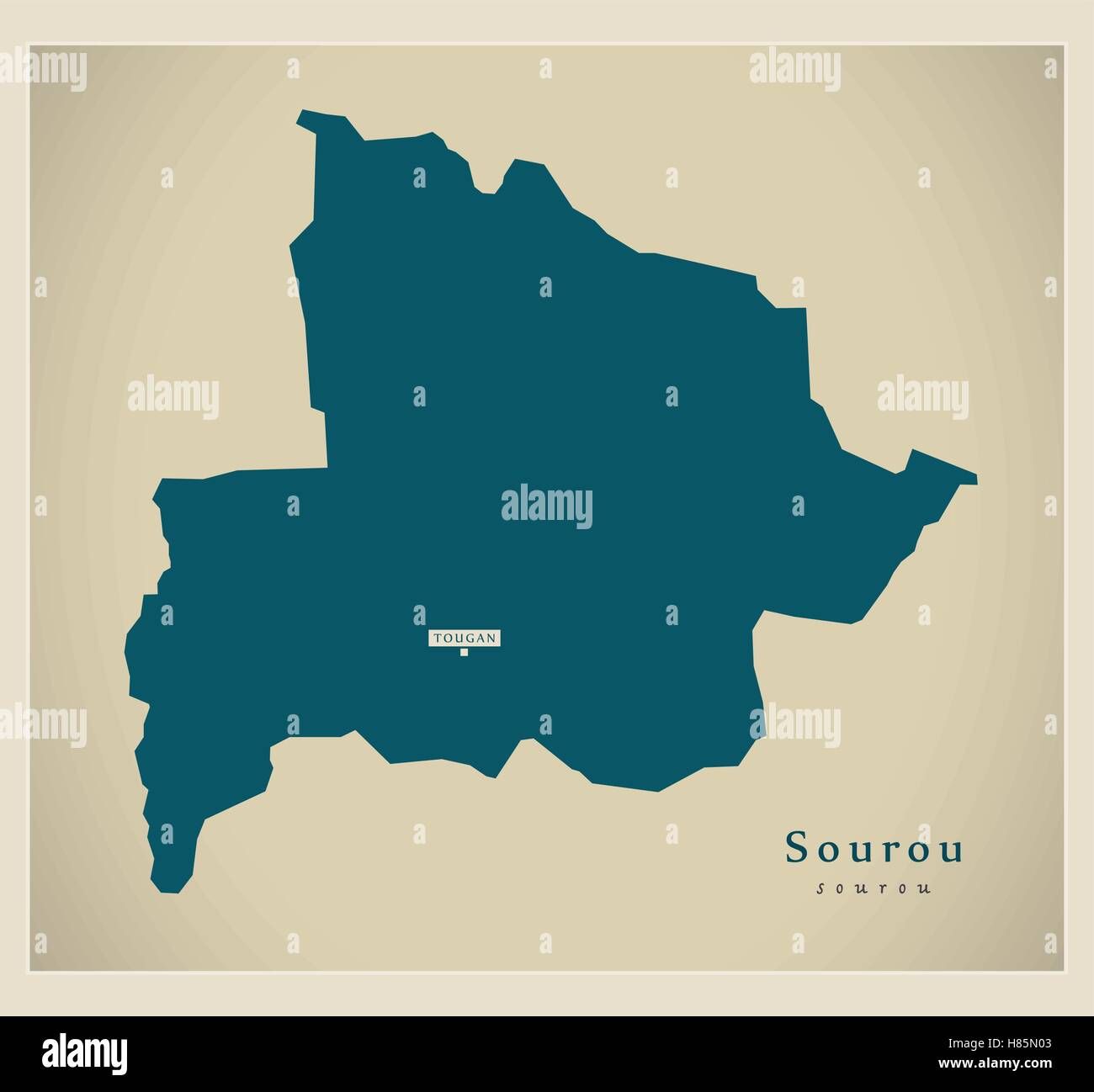 Modern Map - Sourou BF Stock Vector Image & Art - Alamy