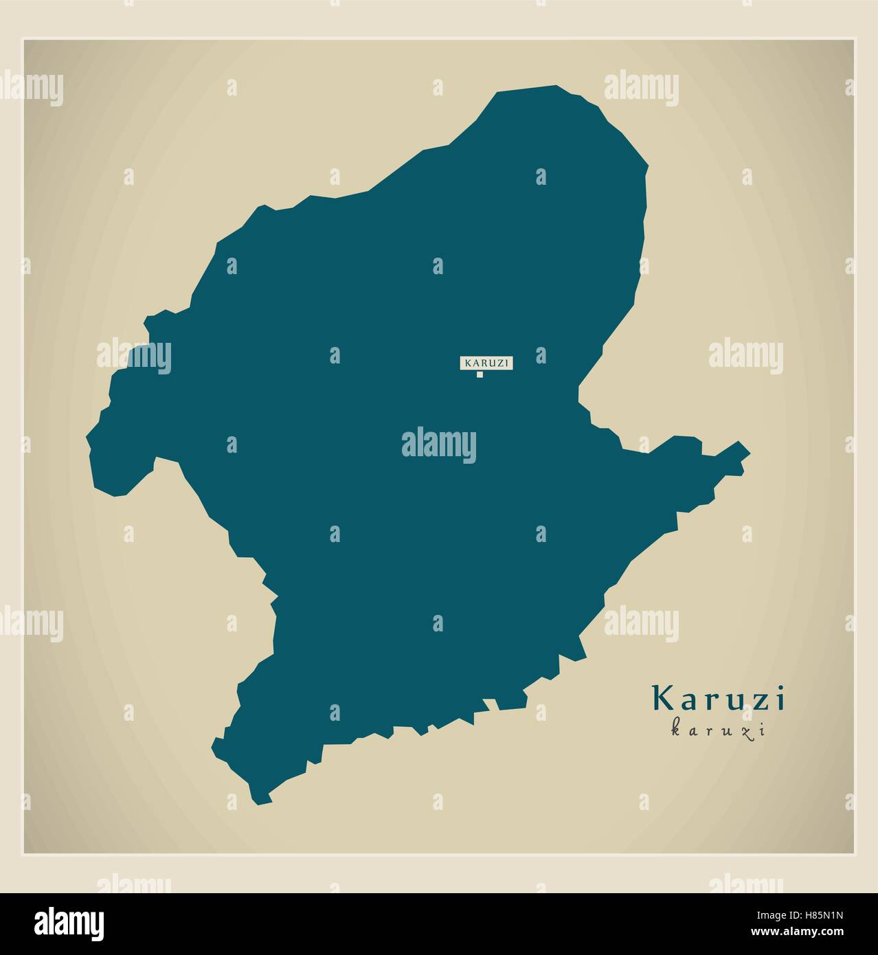 Modern Map Karuzi BI Stock Vector Image & Art Alamy