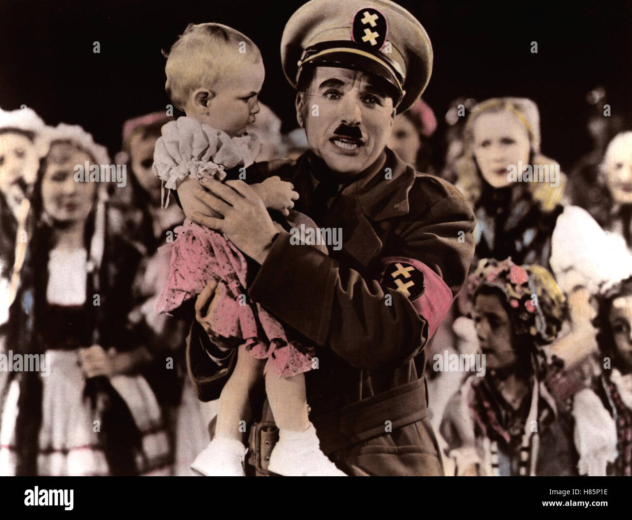 Der große Diktator, (THE GREAT DICTATOR) USA 1940 s/w, Regie: Charles Chaplin, CHARLES CHAPLIN, Stichwort: Uniform, Schnauzbart Stock Photo