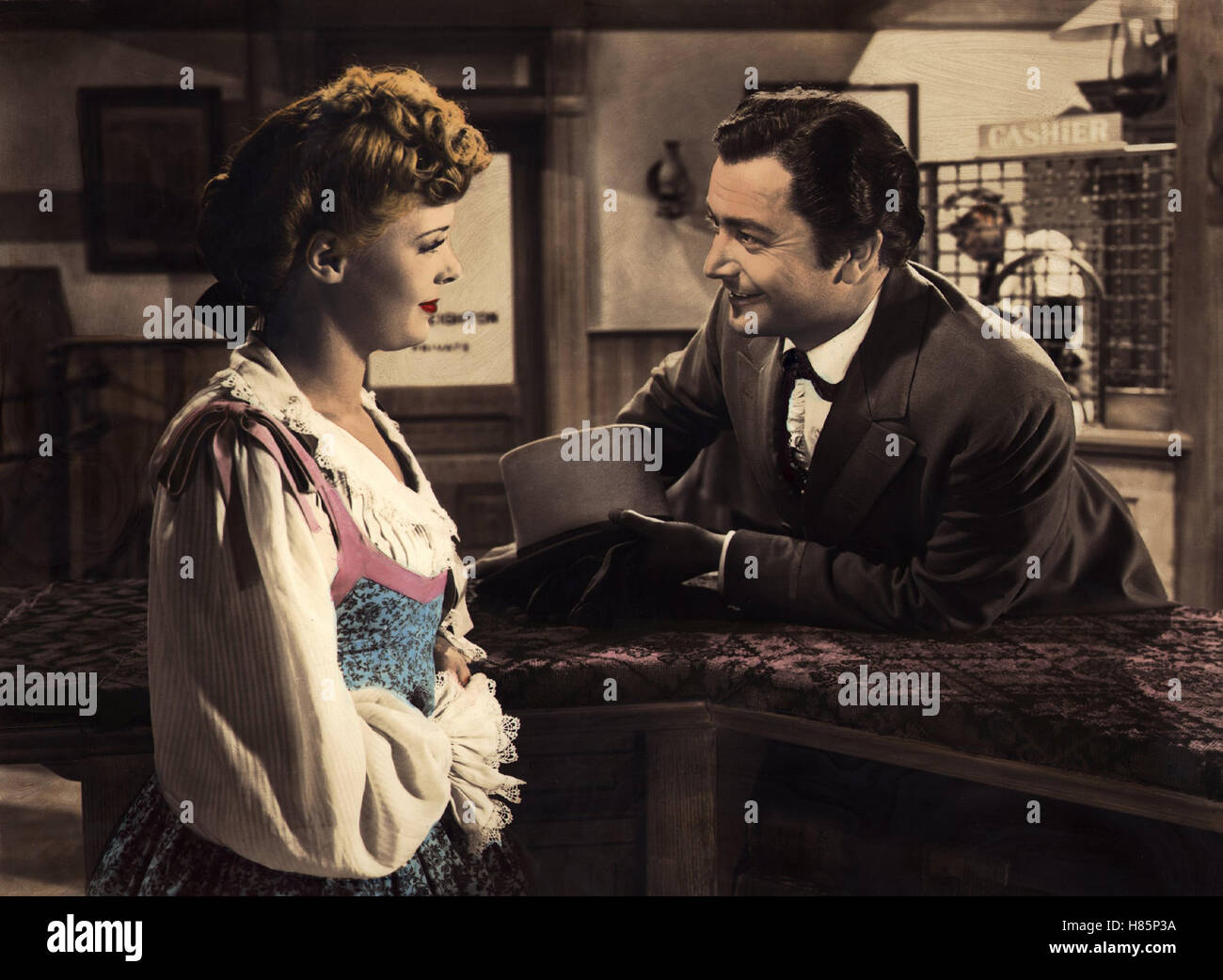 Überfall der Ogalalla, (WESTERN UNION) USA 1940, Regie: Fritz Lang, VIRGINIA GILMORE, ROBERT YOUNG, Stichwort: Flirt Stock Photo