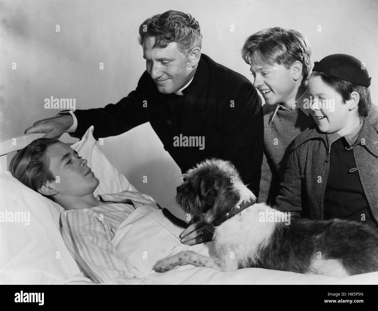 Das sind Kerle, (MEN OF BOYS TOWN) USA 1941, Regie: Norman Taurog, LARRY NUNN, SPENCER TRACY, MICKEY ROONEY, DARRYL HICKMAN, Stichwort: Hund Stock Photo
