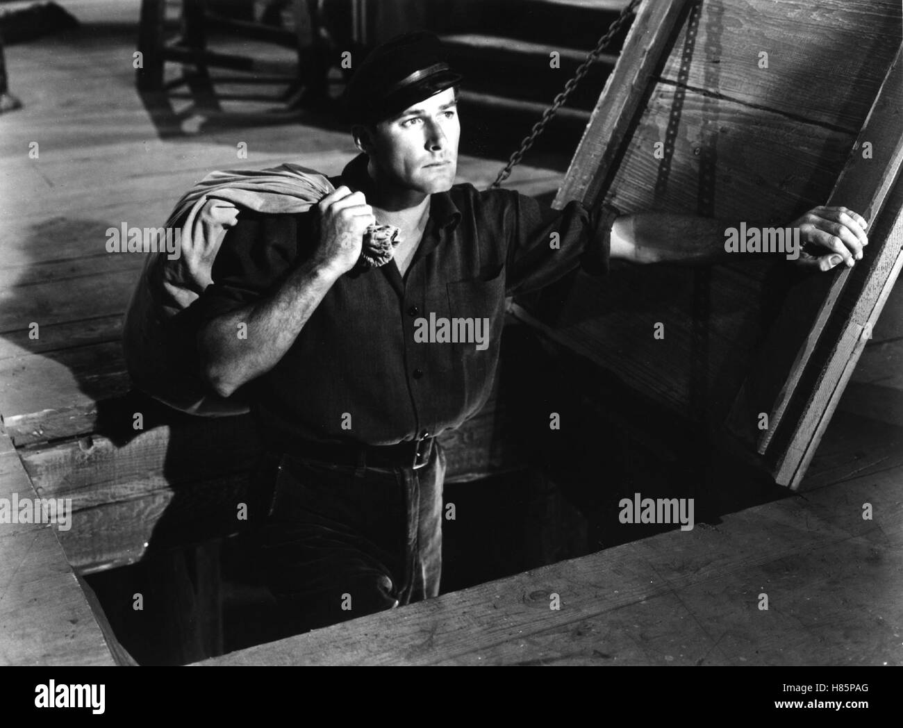 Aufstand in Trollness, (EDGE OF DARKNESS) USA 1943, Regie: Lewis Milestone, ERROL FLYNN, Stichwort: Sack, Luke Stock Photo