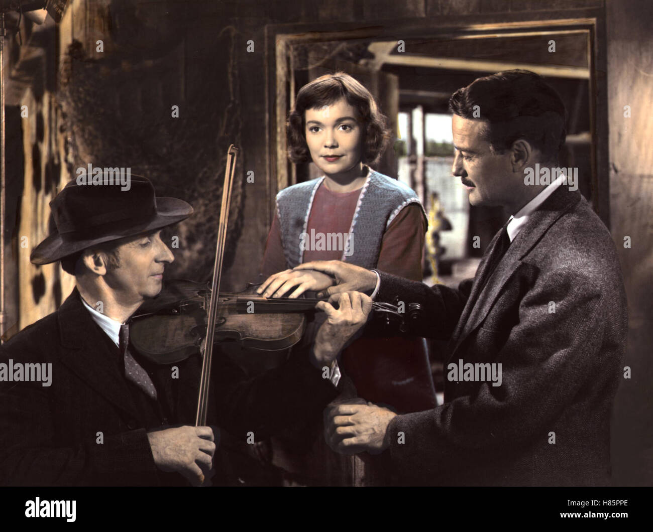 Schweigende Lippen, (JOHNNY BELINDA) USA 1947, Regie: Jean Negulesco, JANE WYMAN, LEW AYRES, Stichwort: Geige Stock Photo