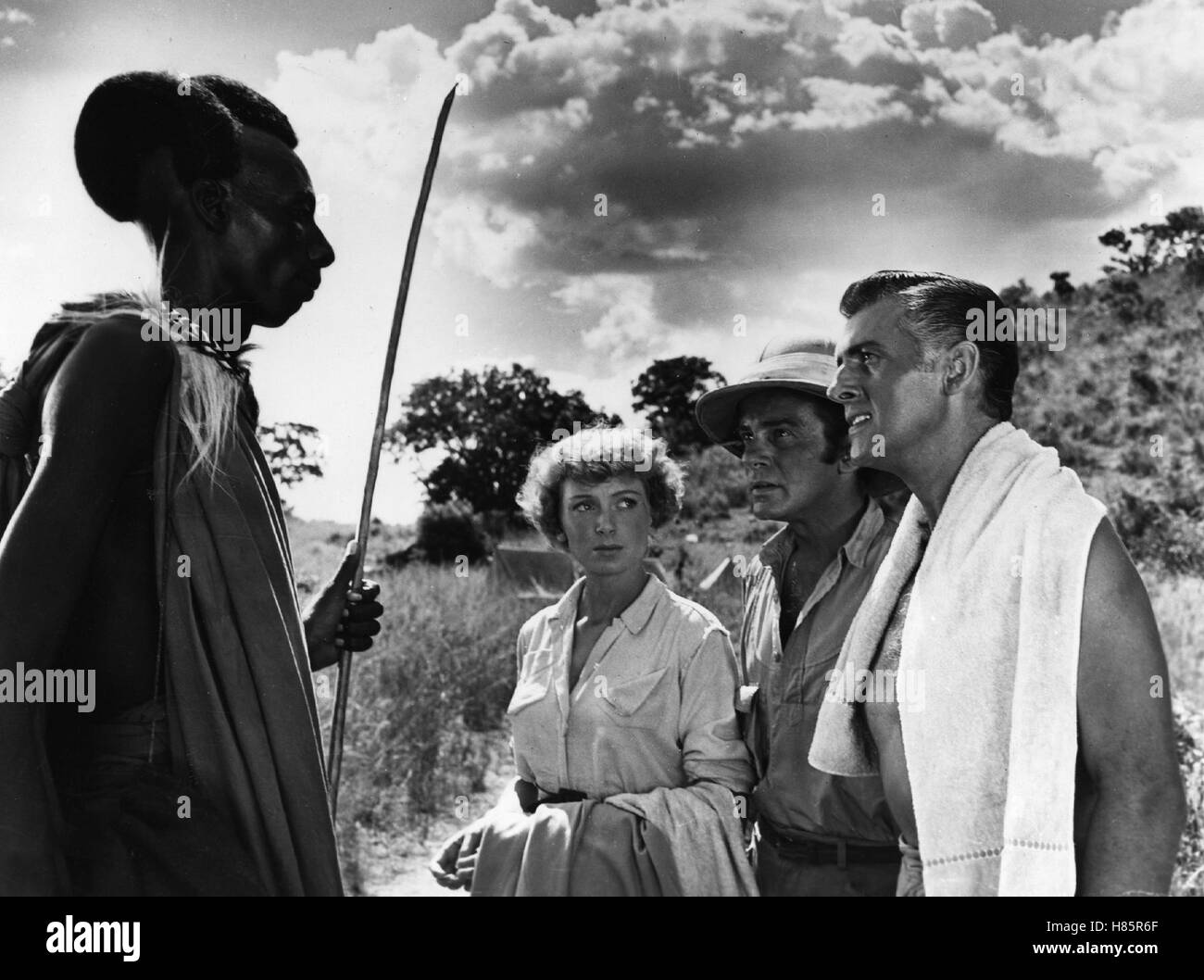 König Salomons Diamanten, (KING SOLOMON'S MINES) USA 1950, Regie: Compton Bennet, Andrew Marton, DEBORAH KERR (mi), STEWART GRANGER (re) Stock Photo