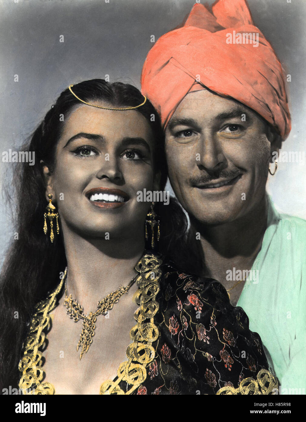 Kim - Geheimdienst in Indien, (KIM) USA 1950, Regie: Victor Saville, LAURETTE LUEZ, ERROL FLYNN, Stichwort:  Turban, Schmuck Stock Photo