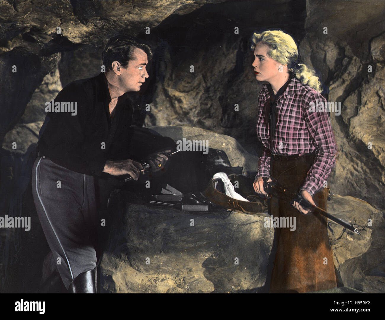 Die Hölle der roten Berge, (RED MOUNTAIN) USA 1951, Regie: William Dieterle, ALAN LADD, ELIZABETH SCOTT Stock Photo