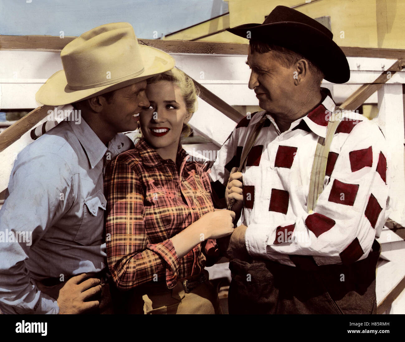 Bronco Buster, (BRONCO BUSTER) USA 1952, Regie: Budd Boetticher, JOHN LUND (li), CHILL WILLS (re) Stock Photo