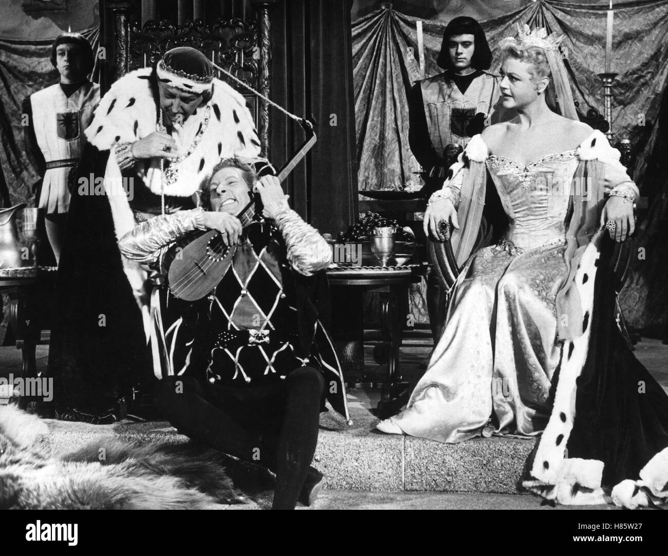 Der Hofnarr, (THE COURT JESTER) USA 1956, Regie: Norman Panama, Melvin Frank, DANNY KAYE, ANGELA LANSBURY, Stichwort: König Stock Photo