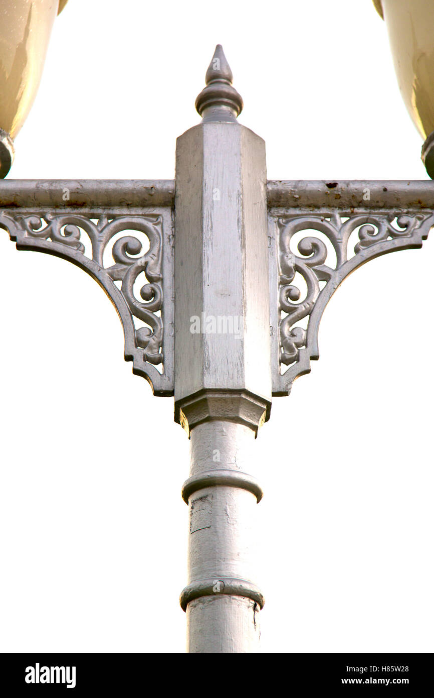 bangkok thailand street lamp in the sky palaces temple abstract sunny ...