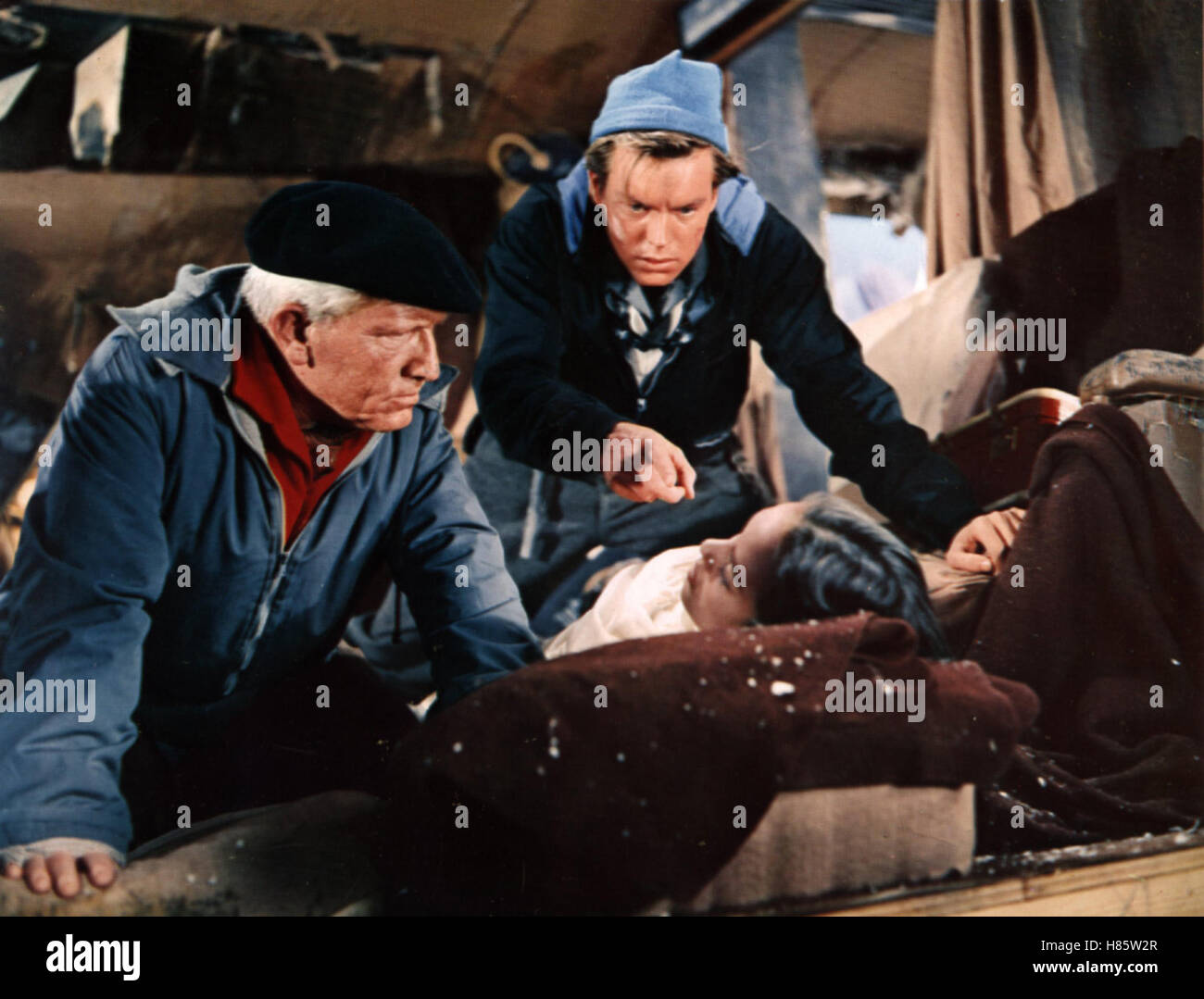 Der Berg der Versuchung, (THE MOUNTAIN) USA 1956, Regie: Edward Dmytryk, SPENCER TRACY, ROBERT WAGNER, ANNA KASHFI Stock Photo