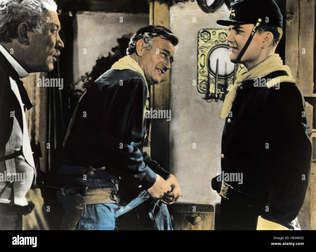 Der schwarze Falke, (THE SEARCHERS) USA 1956, Regie: John Ford, JOHN WAYNE, JEFFREY HUNTER, Stichwort: Uniform Stock Photo