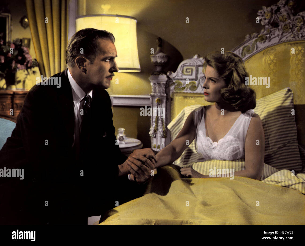 Die Fliege, (THE FLY) USA 1958, Regie: Kurt Neumann, VINCENT PRICE + PATRICIA OWENS Stock Photo