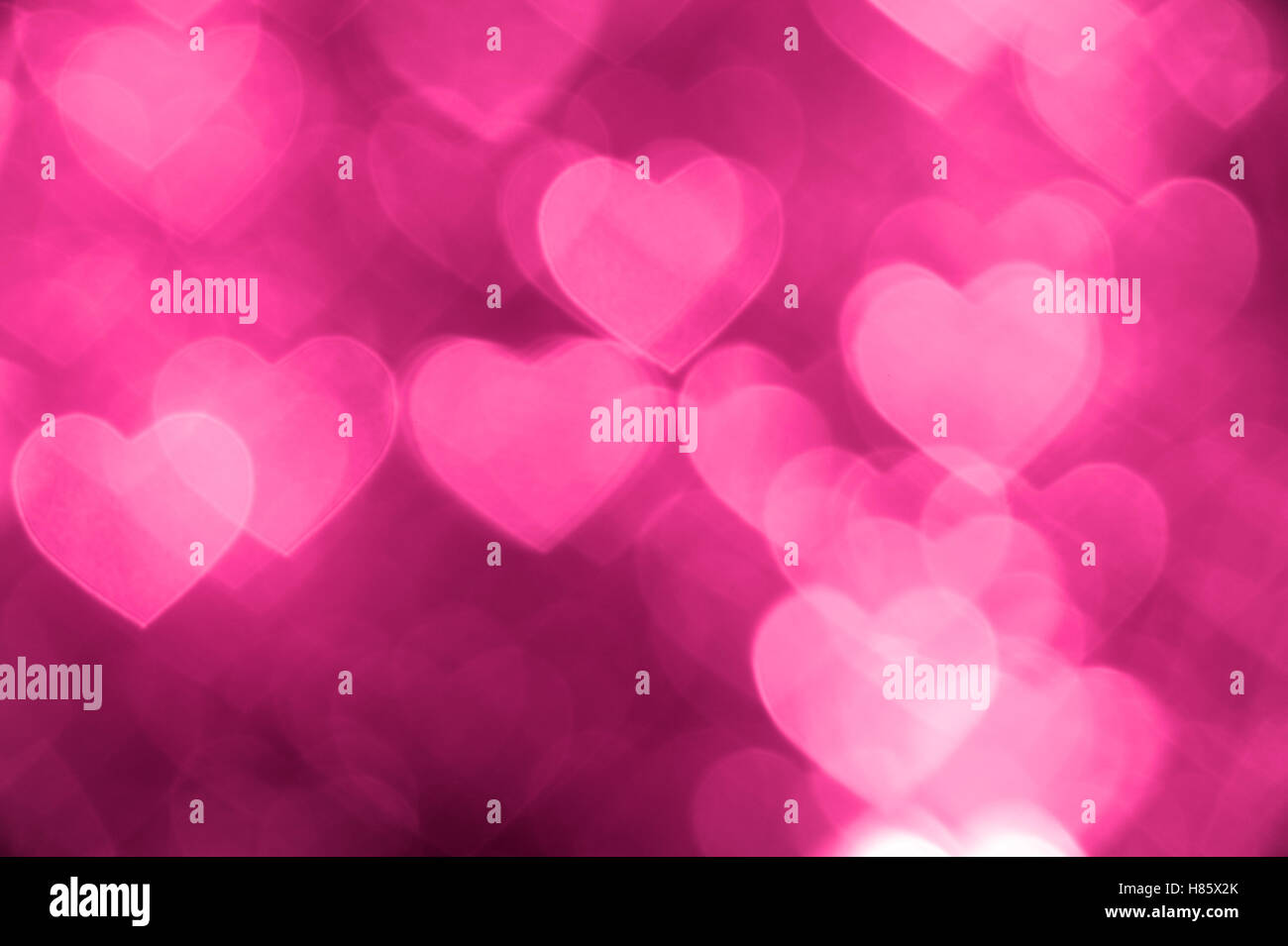 pink heart bokeh background photo, abstract holiday backdrop Stock ...