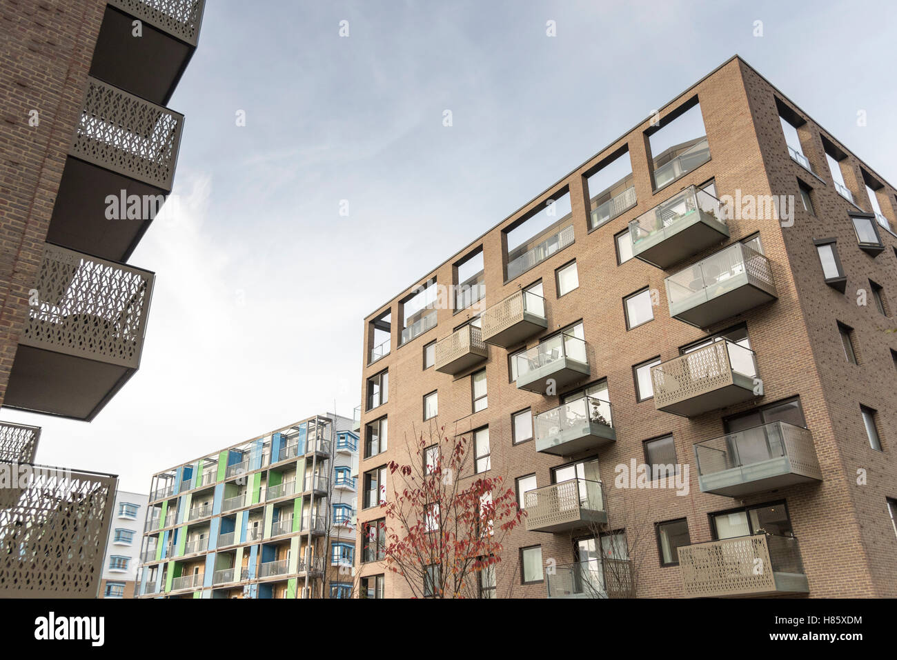 A new residential apartment building and street in CB1 a new