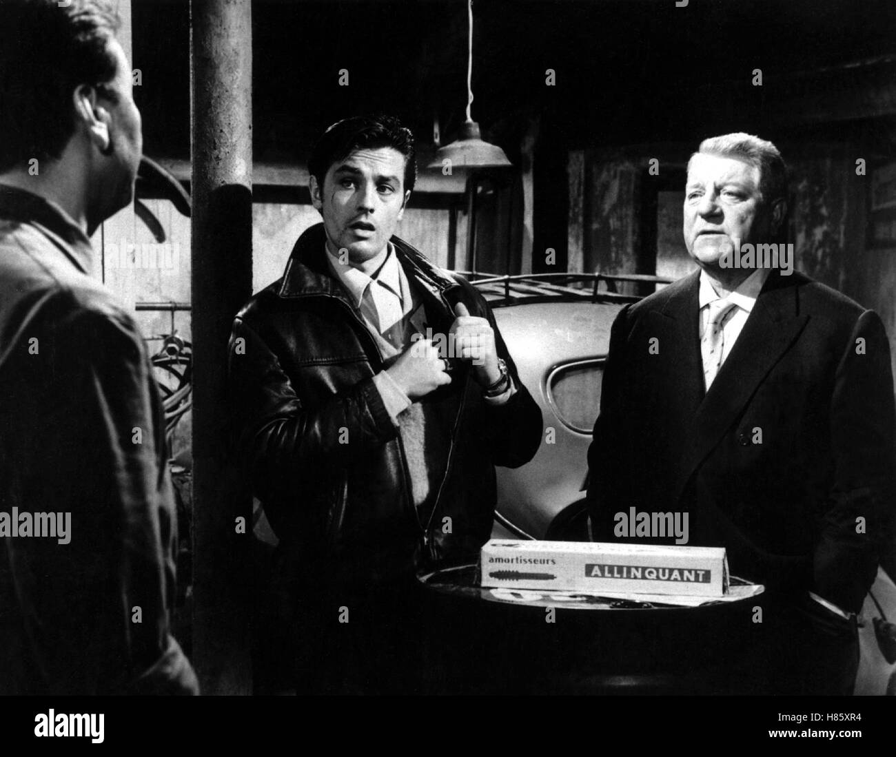 Lautlos wie die Nacht, (MELODIE EN SOUS-SOL) F-IT 1962 s/w, Regie: Henri Verneuil, ALAIN DELON, JEAN GABIN Stock Photo